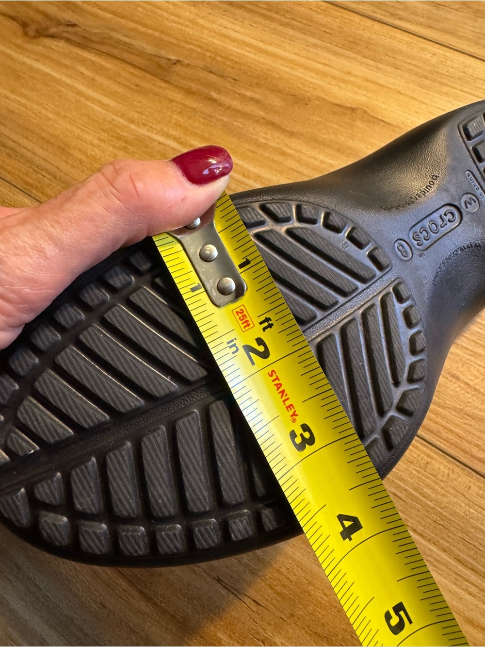 CROCS Black Slip-On Clog Mules with Patterned Insole - Picture 9 of 11